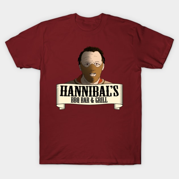 Hannibal's BBQ Bar & Grill T-Shirt by Bevatron